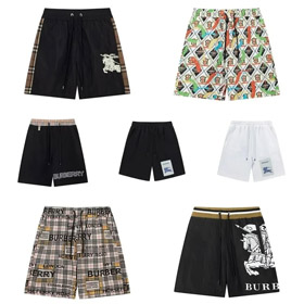 Burberry stampato lace-up gamba retta casual shorts-2893  
