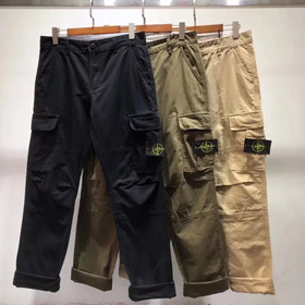 STONE ISLAND micro logo multi tasca pantaloni casual overalls-2896