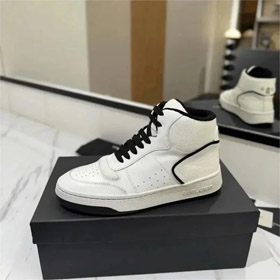 SAINT LAURENT YSL calzature da ginnastica in pelle mid-top lace-up high-top-2911