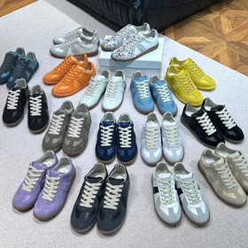 Maison Margiela Scarpe da ginnastica retro in pelle di vitello-2962