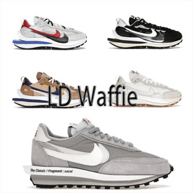 Fragment Design Sacai Nike LDWaffle tre parti articolato scarpe casual low-top-2968