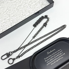 Louis Vuitton LV doppia catena perline lettera cintura catena e borsa decorazione lungo-3560