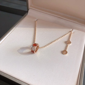 Bulgari diamante serpente ruota ossea collana-3567