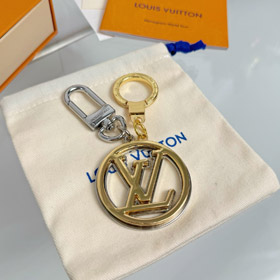 Louis Vuitton LV rimovibile a due pezzi ciondolo portachiavi-3644