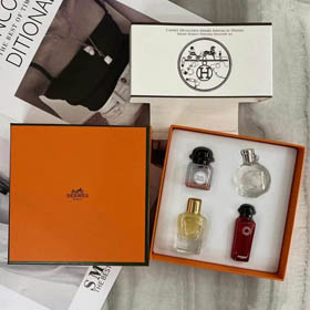 Set di campioni di profumo per sciarpa Hermès di quattro-3284  