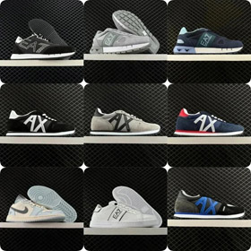 EMPORIO ARMANI scarpe da ginnastica low-top ammortizzanti, antiscivolo, resistenti all'usura e trasp