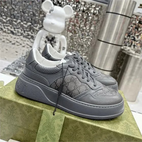 GUCCI scarpe da ginnastica in pelle low-top lace-up moda-2949